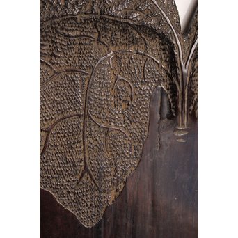 紫檀風唐木蕪型煎茶盆/香盆　K504 