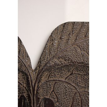 紫檀風唐木蕪型煎茶盆/香盆　K504 