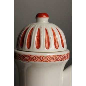 13代 酒井田 柿右衛門 錦唐花文水注  K506 