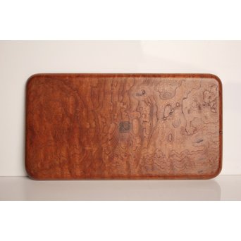 大野 昭和斎 桑葡萄杢香盆/煎茶盆  K507 