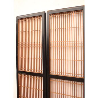 黒枠2層ケンドン式障子戸 2枚1組　F191 