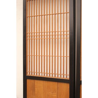 黒枠2層ケンドン式障子戸 2枚1組　F191 