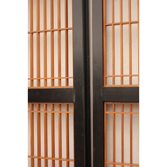 黒枠2層ケンドン式障子戸 2枚1組　F191 