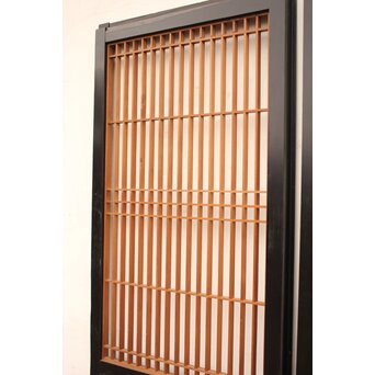 黒枠2層ケンドン式障子戸 2枚1組　F191 