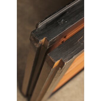 黒枠2層ケンドン式障子戸 2枚1組　F191 