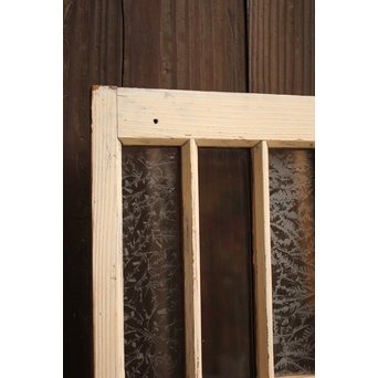 細分化ガラスの白い小型ガラス戸 2枚1組　D157 