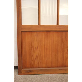 モールとクリアガラスの市松ガラス戸 4枚1組　GD1040 