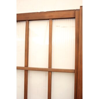 モールとクリアガラスの市松ガラス戸 4枚1組　GD1040 