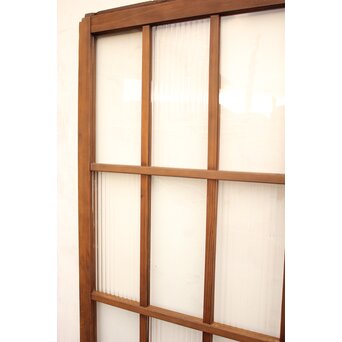 モールとクリアガラスの市松ガラス戸 4枚1組　GD1040 