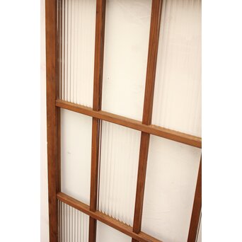 モールとクリアガラスの市松ガラス戸 4枚1組　GD1040 