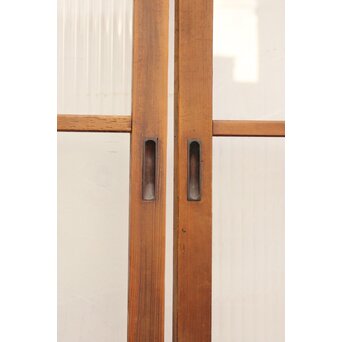 モールとクリアガラスの市松ガラス戸 4枚1組　GD1040 