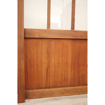 モールとクリアガラスの市松ガラス戸 4枚1組　GD1040 