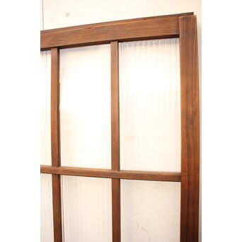 モールとクリアガラスの市松ガラス戸 4枚1組　GD1040 