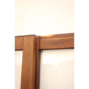 モールとクリアガラスの市松ガラス戸 4枚1組　GD1040 