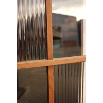 モールとクリアガラスの市松ガラス戸 4枚1組　GD1040 