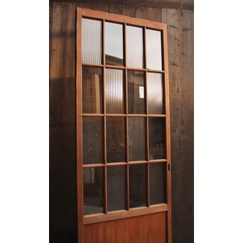 モールとクリアガラスの市松ガラス戸 4枚1組　GD1040 