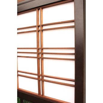 稀少緑色オニダイアガラスの障子戸 2枚1組  GD1042Y 