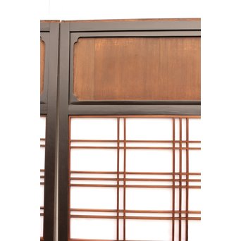 稀少緑色オニダイアガラスの障子戸 2枚1組  GD1042Y 