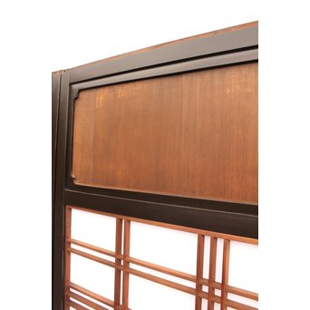 稀少緑色オニダイアガラスの障子戸 2枚1組  GD1042Y 