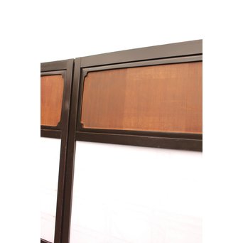 稀少緑色オニダイアガラスの障子戸 2枚1組  GD1042Y 