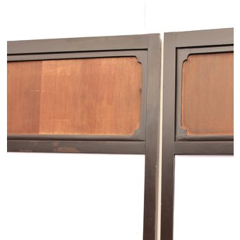 稀少緑色オニダイアガラスの障子戸 2枚1組  GD1042Y 