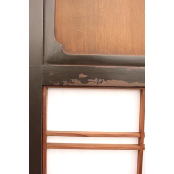 稀少緑色オニダイアガラスの障子戸 2枚1組  GD1042Y 