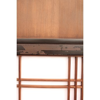 稀少緑色オニダイアガラスの障子戸 2枚1組  GD1042Y 