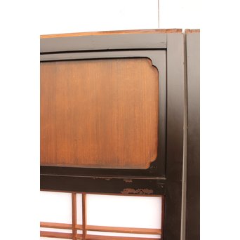 稀少緑色オニダイアガラスの障子戸 2枚1組  GD1042Y 