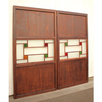 細分色ガラス建具 2枚1組　GD1043 