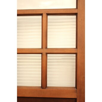 紫と緑色ガラスの建具 2枚1組　GD1046Y 