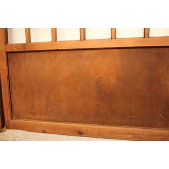 紫と緑色ガラスの建具 2枚1組　GD1046Y 