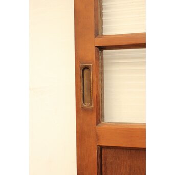 紫と緑色ガラスの建具 2枚1組　GD1046Y 