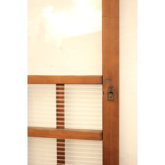 紫と緑色ガラスの建具 2枚1組　GD1046Y 