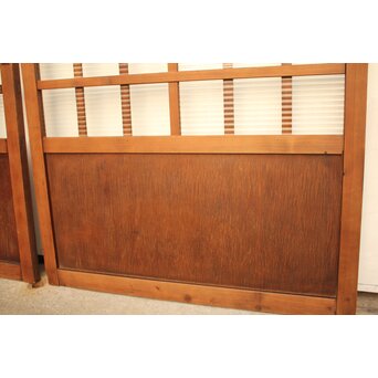 紫と緑色ガラスの建具 2枚1組　GD1046Y 