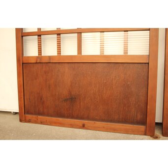 紫と緑色ガラスの建具 2枚1組　GD1046Y 