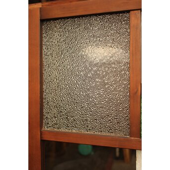 紫と緑色ガラスの建具 2枚1組　GD1046Y 