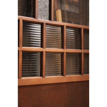 紫と緑色ガラスの建具 2枚1組　GD1046Y 