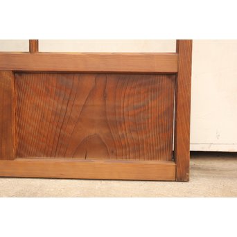 桜模様と緑色ガラスの建具 2枚1組　GD1050 