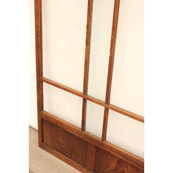 桜模様と緑色ガラスの建具 2枚1組　GD1050 