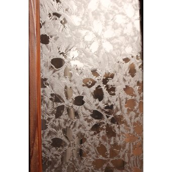 桜模様と緑色ガラスの建具 2枚1組　GD1050 