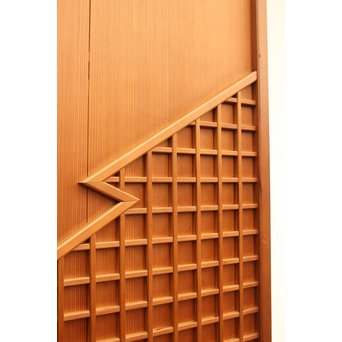 松皮菱意匠 腐食ガラスの雪隠戸　GD1056 