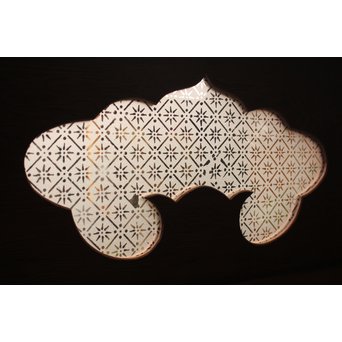 松皮菱意匠 腐食ガラスの雪隠戸　GD1056 