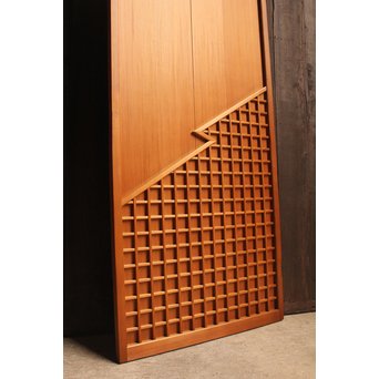 松皮菱意匠 腐食ガラスの雪隠戸　GD1056 