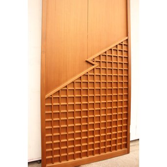 松皮菱意匠 腐食ガラスの雪隠戸　GD1056 