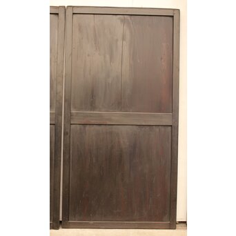 田舎風時代民藝帯戸 4枚1組　D159 