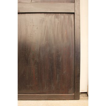 田舎風時代民藝帯戸 4枚1組　D159 