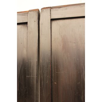 田舎風時代民藝帯戸 4枚1組　D159 