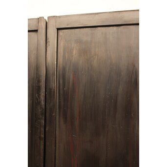 田舎風時代民藝帯戸 4枚1組　D159 