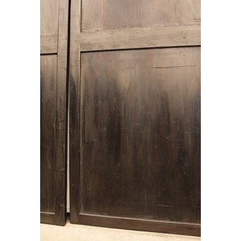 田舎風時代民藝帯戸 4枚1組　D159 