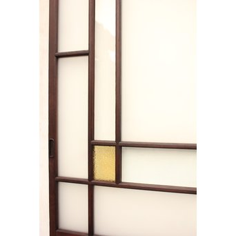 ダイア色ガラスの細分ガラス戸 4枚1組  GD1057 